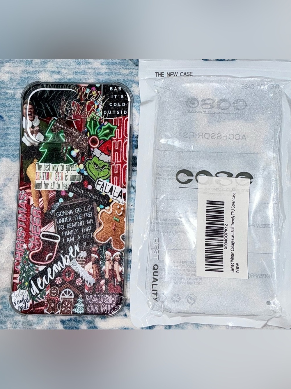Festive Grinch Christmas Phone Case - Fits I Phone 16 Pro Max (NWT)
